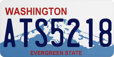 WA license plate ATS5218