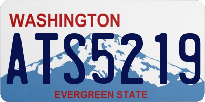 WA license plate ATS5219