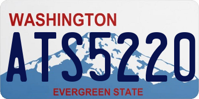 WA license plate ATS5220
