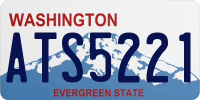 WA license plate ATS5221