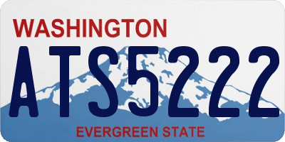 WA license plate ATS5222