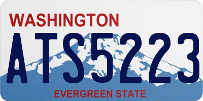 WA license plate ATS5223