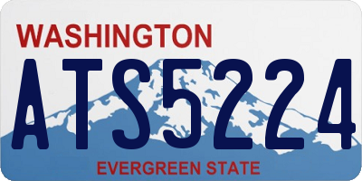 WA license plate ATS5224