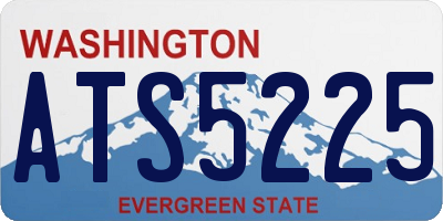 WA license plate ATS5225