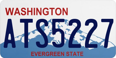 WA license plate ATS5227