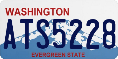 WA license plate ATS5228