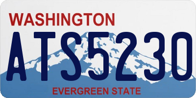 WA license plate ATS5230