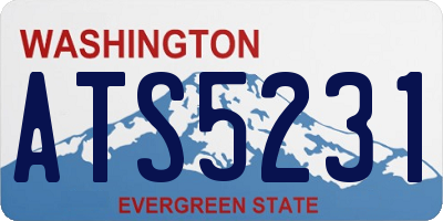 WA license plate ATS5231