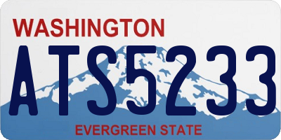 WA license plate ATS5233