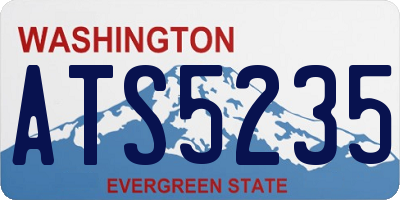 WA license plate ATS5235