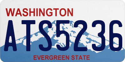 WA license plate ATS5236