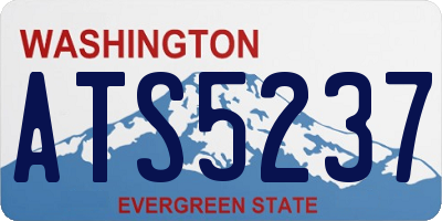 WA license plate ATS5237