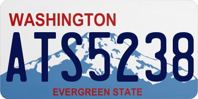 WA license plate ATS5238