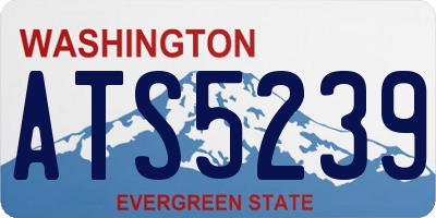 WA license plate ATS5239