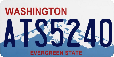 WA license plate ATS5240