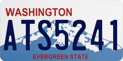 WA license plate ATS5241