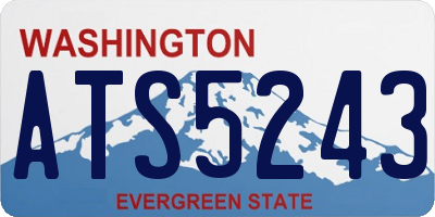 WA license plate ATS5243