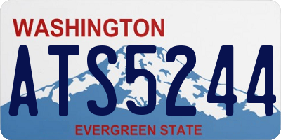 WA license plate ATS5244