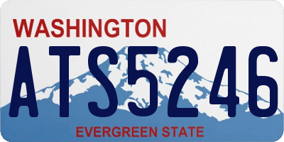 WA license plate ATS5246
