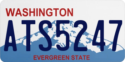 WA license plate ATS5247