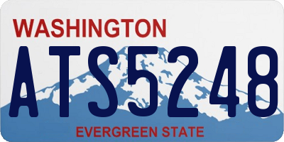WA license plate ATS5248