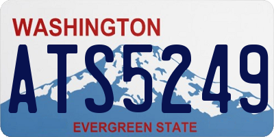 WA license plate ATS5249