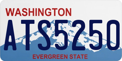 WA license plate ATS5250