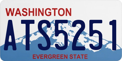 WA license plate ATS5251