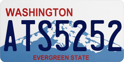 WA license plate ATS5252