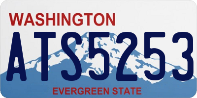 WA license plate ATS5253