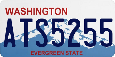 WA license plate ATS5255