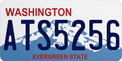 WA license plate ATS5256