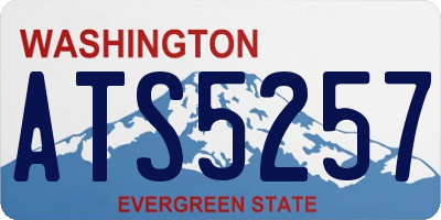 WA license plate ATS5257