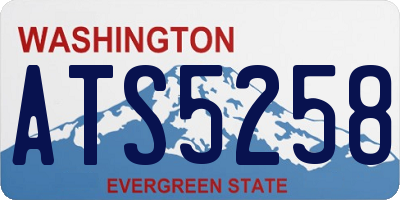 WA license plate ATS5258