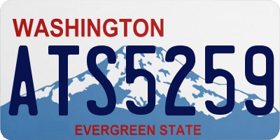 WA license plate ATS5259