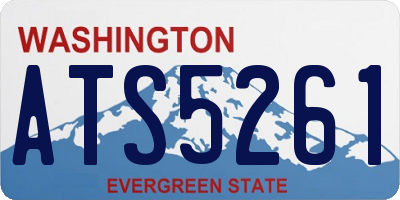WA license plate ATS5261