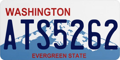 WA license plate ATS5262
