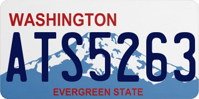 WA license plate ATS5263