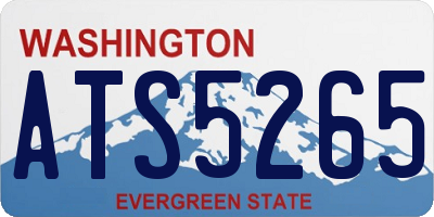 WA license plate ATS5265
