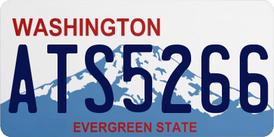 WA license plate ATS5266