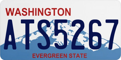 WA license plate ATS5267