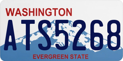 WA license plate ATS5268