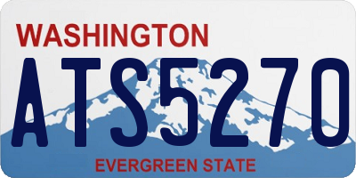 WA license plate ATS5270