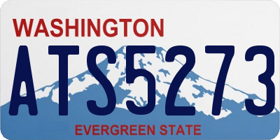 WA license plate ATS5273