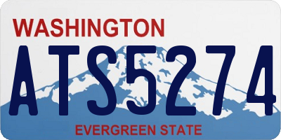WA license plate ATS5274