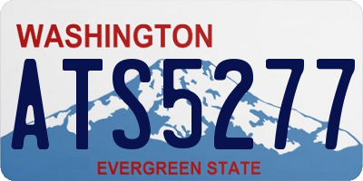WA license plate ATS5277