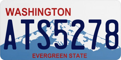 WA license plate ATS5278