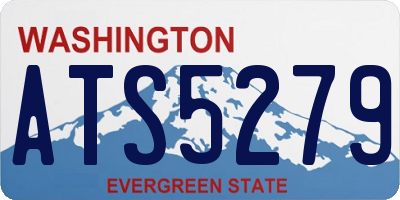 WA license plate ATS5279