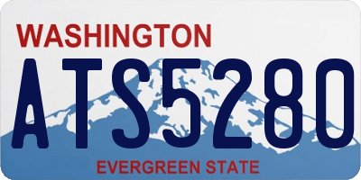 WA license plate ATS5280