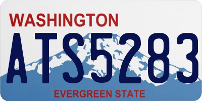WA license plate ATS5283